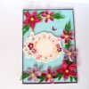 Blue and Pink Quilled Flowers Greeting Card image Blue and Pink Quilled Flowers Greeting Card image