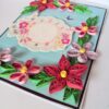 Blue and Pink Quilled Flowers Greeting Card image Blue and Pink Quilled Flowers Greeting Card image