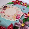 Blue and Pink Quilled Flowers Greeting Card image Blue and Pink Quilled Flowers Greeting Card image