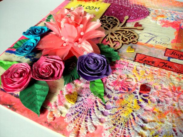 Blooming Love Quilled Greeting Card image Blooming Love Quilled Greeting Card image