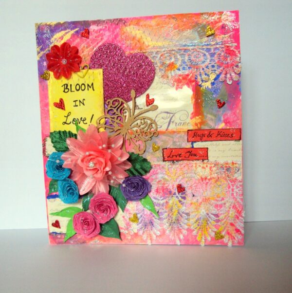 Blooming Love Quilled Greeting Card image Blooming Love Quilled Greeting Card image