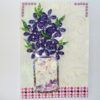 Purple Quilled Flowers Vase Shaker Greeting Card image Purple Quilled Flowers Vase Shaker Greeting Card image