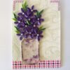 Purple Quilled Flowers Vase Shaker Greeting Card image Purple Quilled Flowers Vase Shaker Greeting Card image