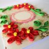 Red Quilled Flowers Corners Greeting Card image Red Quilled Flowers Corners Greeting Card image