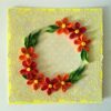 Yellow Themed Orange and Red Flowers Greeting Card image Yellow Themed Orange and Red Flowers Greeting Card image
