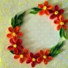 Yellow Themed Orange and Red Flowers Greeting Card image Yellow Themed Orange and Red Flowers Greeting Card image