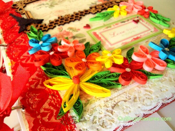 Too Much Love Handmade Quilled Scrapbook image Too Much Love Handmade Quilled Scrapbook image