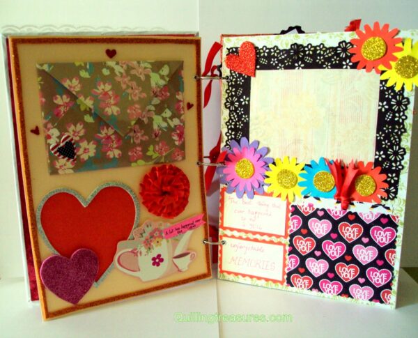 Too Much Love Handmade Quilled Scrapbook image Too Much Love Handmade Quilled Scrapbook image