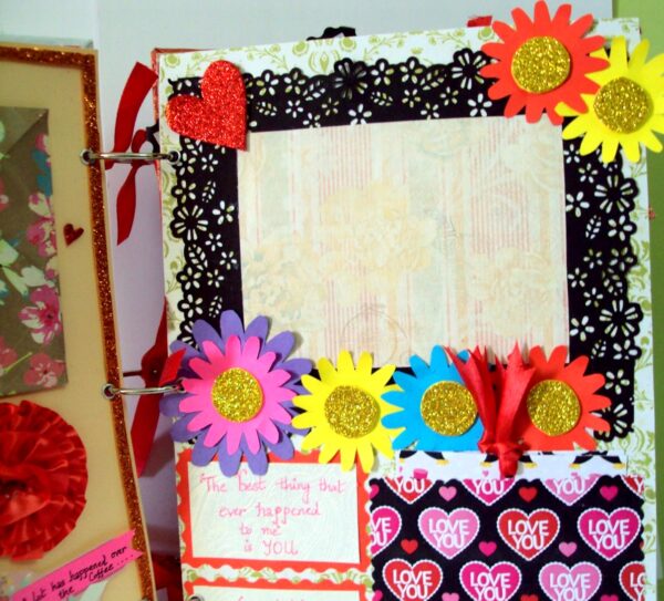 Too Much Love Handmade Quilled Scrapbook image Too Much Love Handmade Quilled Scrapbook image