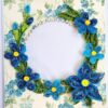 IMG20220331084639 Sparkling Blue Quilled Flowers Birthday card