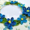 IMG20220331084649 Sparkling Blue Quilled Flowers Birthday card