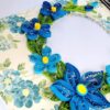 IMG20220331084657 Sparkling Blue Quilled Flowers Birthday card