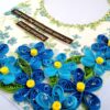 IMG20220331084739 Sparkling Blue Quilled Flowers Birthday card