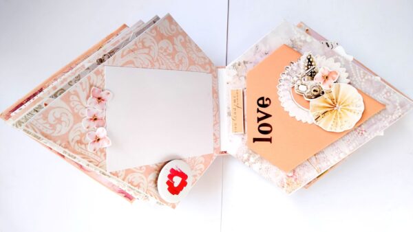 IMG20220331084933-1 Sparkling Diamond shaped love Scrapbook album