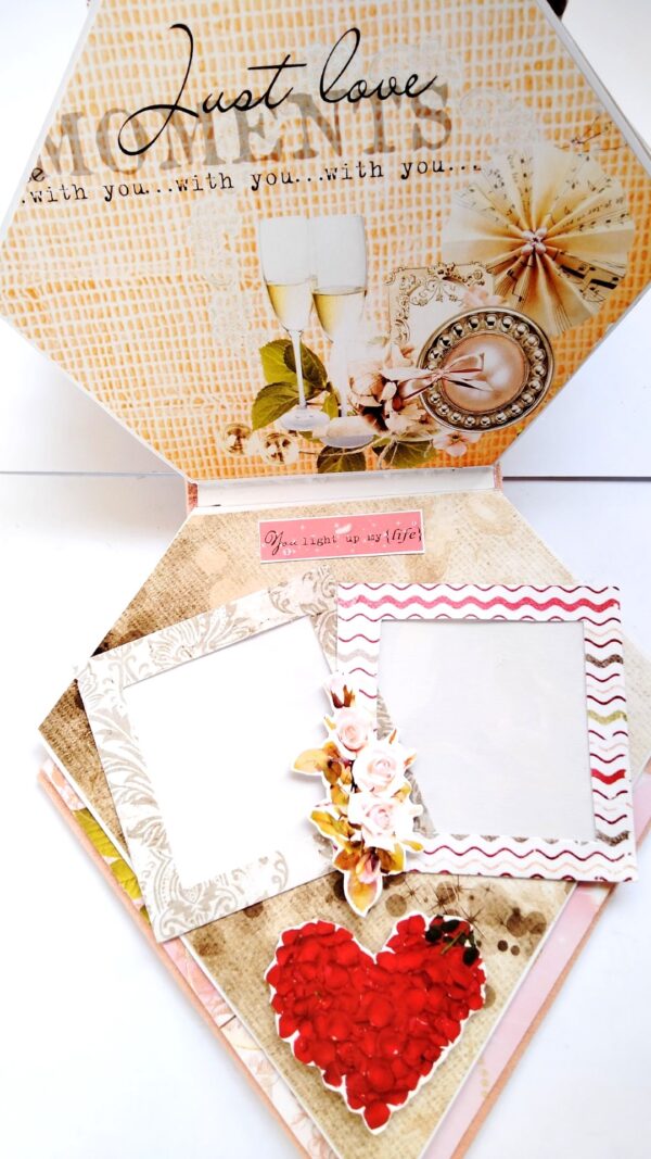 IMG20220331085012-1 Sparkling Diamond shaped love Scrapbook album