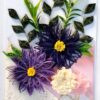IMG20220501183251 Sparkling Quilled Assorted Flowers Card - Violets