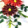 IMG20220501183515 Sparkling Quilled Assorted Flowers Card - Reds