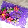 IMG20220821201908 Multicolor quilled flowers birthday card