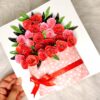 IMG20220823210326 Luxury Quilled greeting card in box - Red Roses