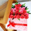 IMG20220823210604 Luxury Quilled greeting card in box - Red Roses