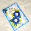 IMG20220823210707 Sparkling Blue Quilled Flowers Birthday card