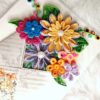 IMG20220904151935 Quilled flowers in envelope greeting card