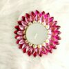 IMG20220911213615 Beautiful Kundan Diya With Tealight Candle - Pink
