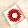 IMG20220911213807 Quilled Tealight Candle holder gift - Red