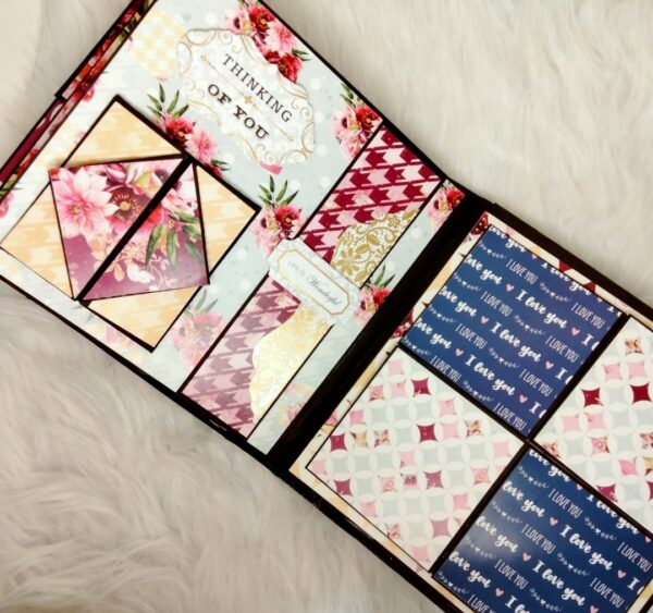 IMG20221120113620 Love themed scrapbook with shaker cover