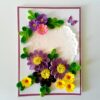 Quilled Purple and Variety Flowers Greeting Card image Quilled Purple and Variety Flowers Greeting Card image