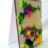 Quilled Purple and Variety Flowers Greeting Card image Quilled Purple and Variety Flowers Greeting Card image