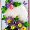Quilled Purple and Variety Flowers Greeting Card image Quilled Purple and Variety Flowers Greeting Card image