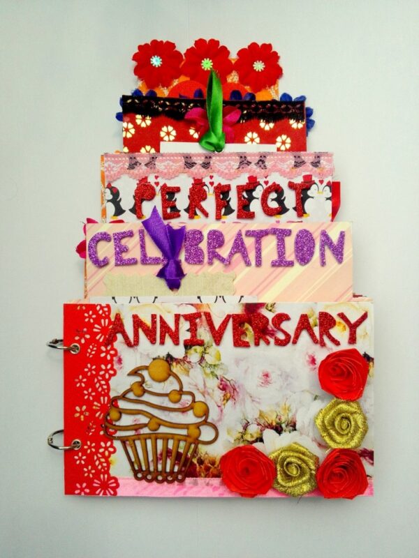 Cake Shaped Special Anniversary Album image Cake Shaped Special Anniversary Album image