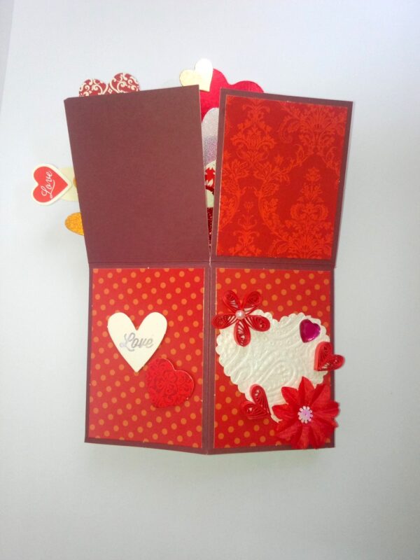 Sparkling Hot Red Pop Up Card In Box image Sparkling Hot Red Pop Up Card In Box image