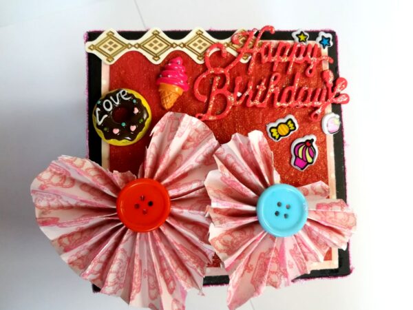 Love you My Birthday Girl Explosion Box Handmade image Love you My Birthday Girl Explosion Box Handmade image