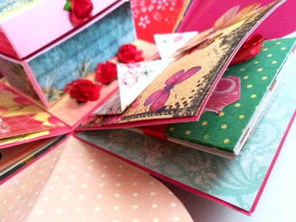 Love you My Birthday Girl Explosion Box Handmade image Love you My Birthday Girl Explosion Box Handmade image