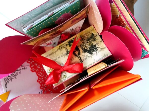 Love you My Birthday Girl Explosion Box Handmade image Love you My Birthday Girl Explosion Box Handmade image