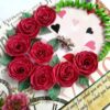 Quilled Roses Love Greeting Card image Quilled Roses Love Greeting Card image