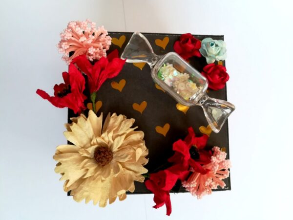 Love and Birthday Explosion Box With Battery Light Cake image Love and Birthday Explosion Box With Battery Light Cake image