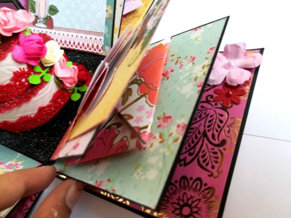 Love and Birthday Explosion Box With Battery Light Cake image Love and Birthday Explosion Box With Battery Light Cake image