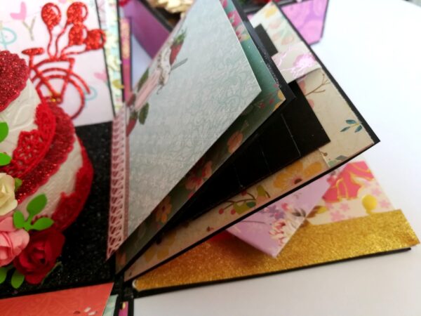 Love and Birthday Explosion Box With Battery Light Cake image Love and Birthday Explosion Box With Battery Light Cake image