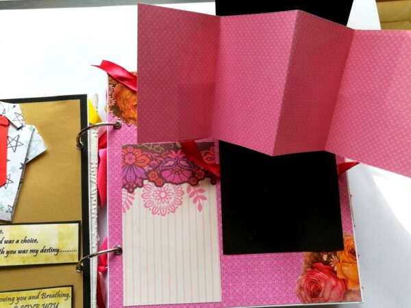 Love and Birthday Handmade Scrapbook With Origami folds image Love and Birthday Handmade Scrapbook With Origami folds image