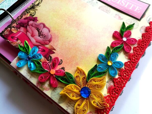 Love and Birthday Handmade Scrapbook With Origami folds image Love and Birthday Handmade Scrapbook With Origami folds image