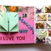 Love and Birthday Handmade Scrapbook With Origami folds image Love and Birthday Handmade Scrapbook With Origami folds image