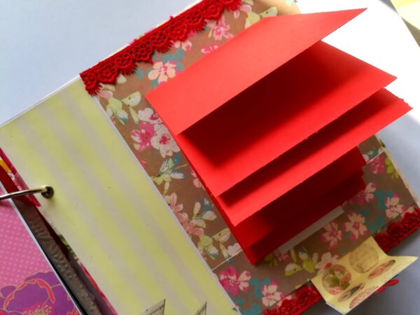 Love and Birthday Handmade Scrapbook With Origami folds image Love and Birthday Handmade Scrapbook With Origami folds image