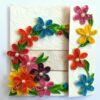 Multicolor Flowers Mini Scrapbook Greeting Card image Multicolor Flowers Mini Scrapbook Greeting Card image