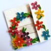 Multicolor Flowers Mini Scrapbook Greeting Card image Multicolor Flowers Mini Scrapbook Greeting Card image