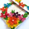 Multicolor Flowers Mini Scrapbook Greeting Card image Multicolor Flowers Mini Scrapbook Greeting Card image