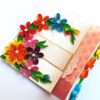 Multicolor Flowers Mini Scrapbook Greeting Card image Multicolor Flowers Mini Scrapbook Greeting Card image