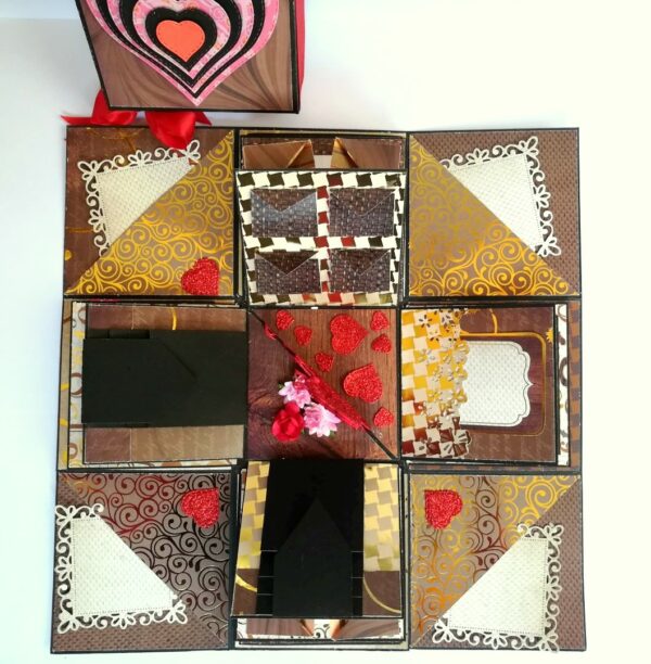 Golden Memories Romantic Explosion Box Gift Anniversary Love image Golden Memories Romantic Explosion Box Gift Anniversary Love image